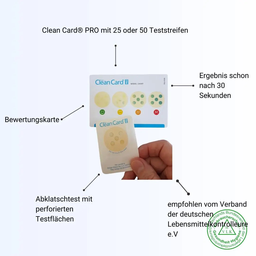 Clean Card® PRO Abreibetest amfora health care GmbH